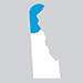 Graphic of Delaware with New Castle County Highlighted