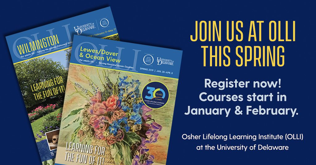 OLLI spring registration, gift certificates available now Osher